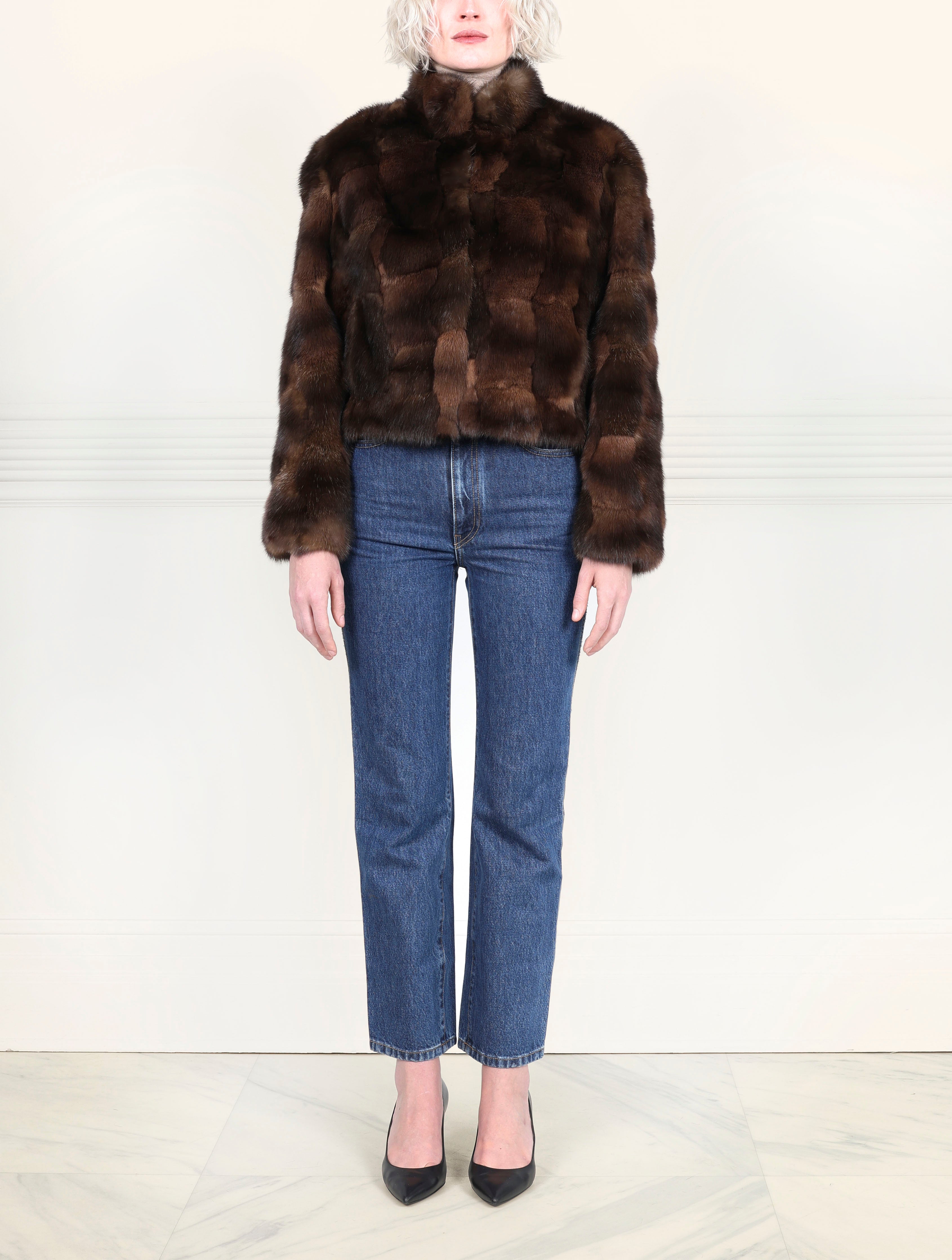 The Alora Upcycled Sable Jacket in Multiple Colors