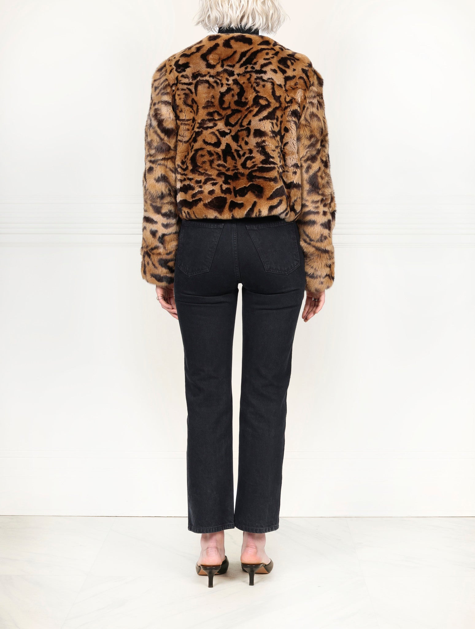 The Raquel Leopard Printed Fur Jacket