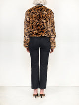 The Raquel Leopard Printed Fur Jacket