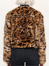 The Raquel Leopard Printed Fur Jacket