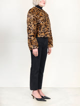 The Raquel Leopard Printed Fur Jacket
