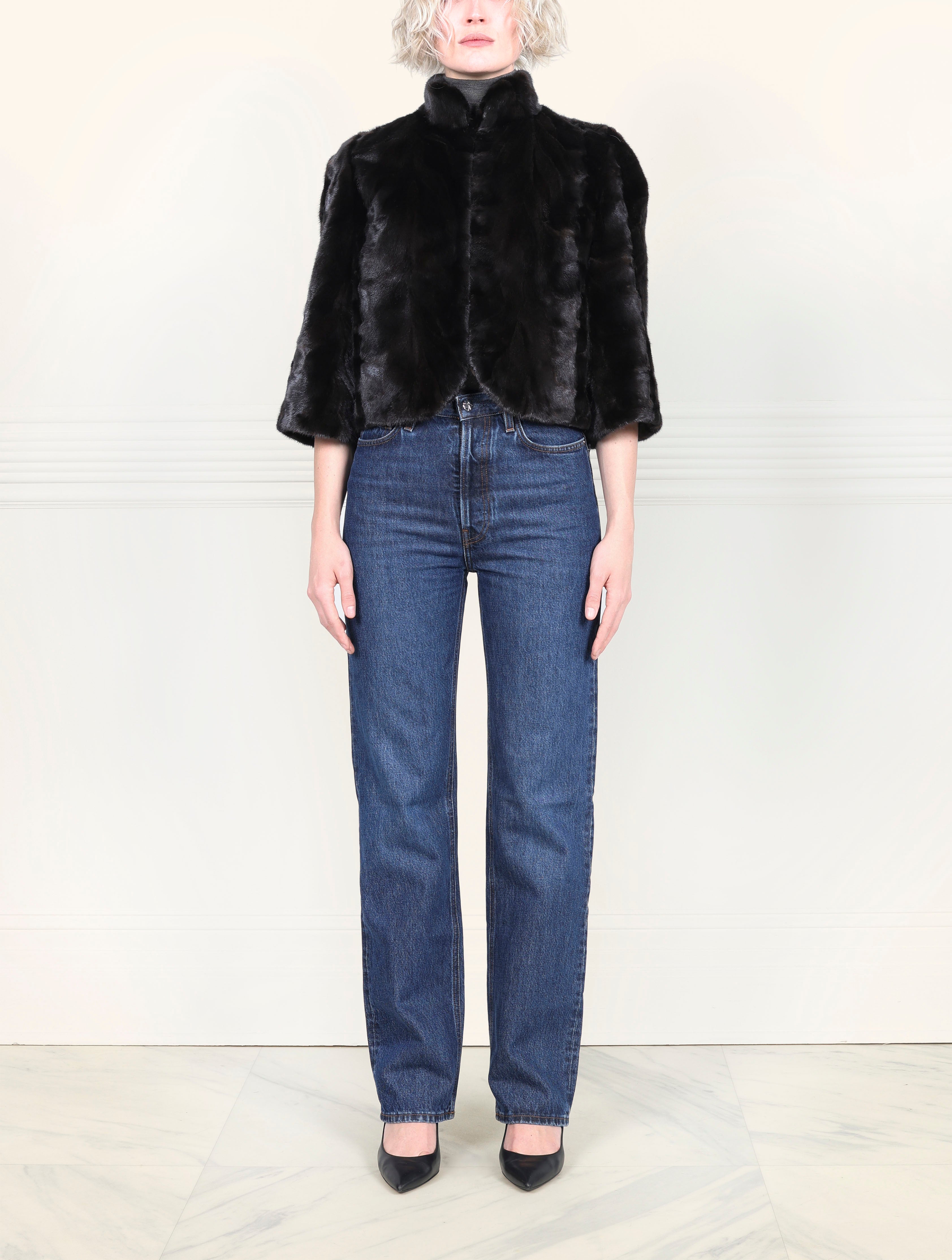 The Alora Upcycled Mink Fur Jacket