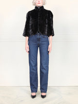 The Alora Upcycled Mink Fur Jacket