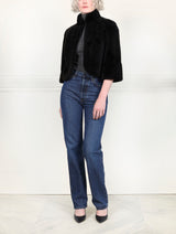 The Alora Plucked Nutria Fur Jacket