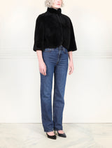 The Alora Plucked Nutria Fur Jacket