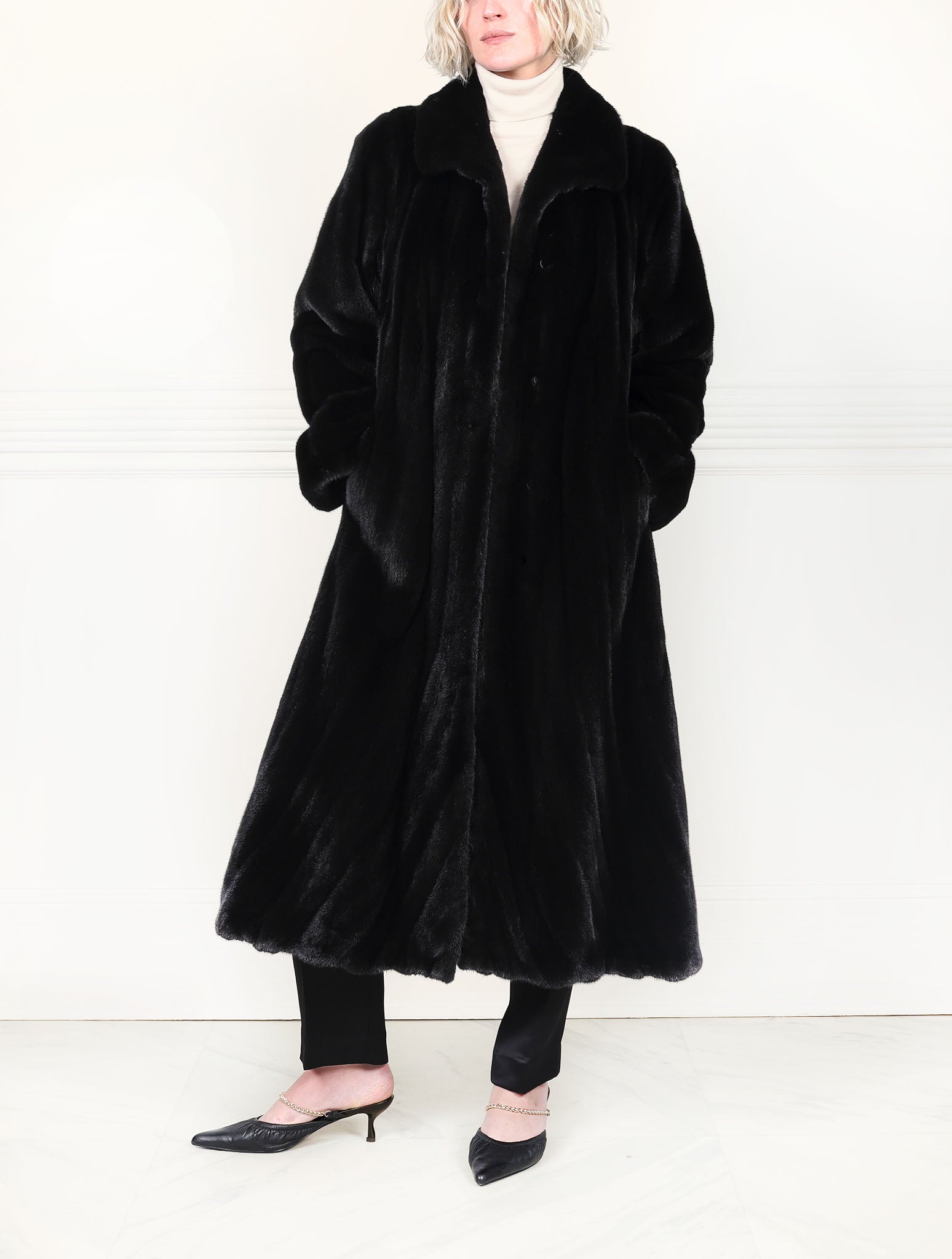 The Swirl Mink Fur Coat
