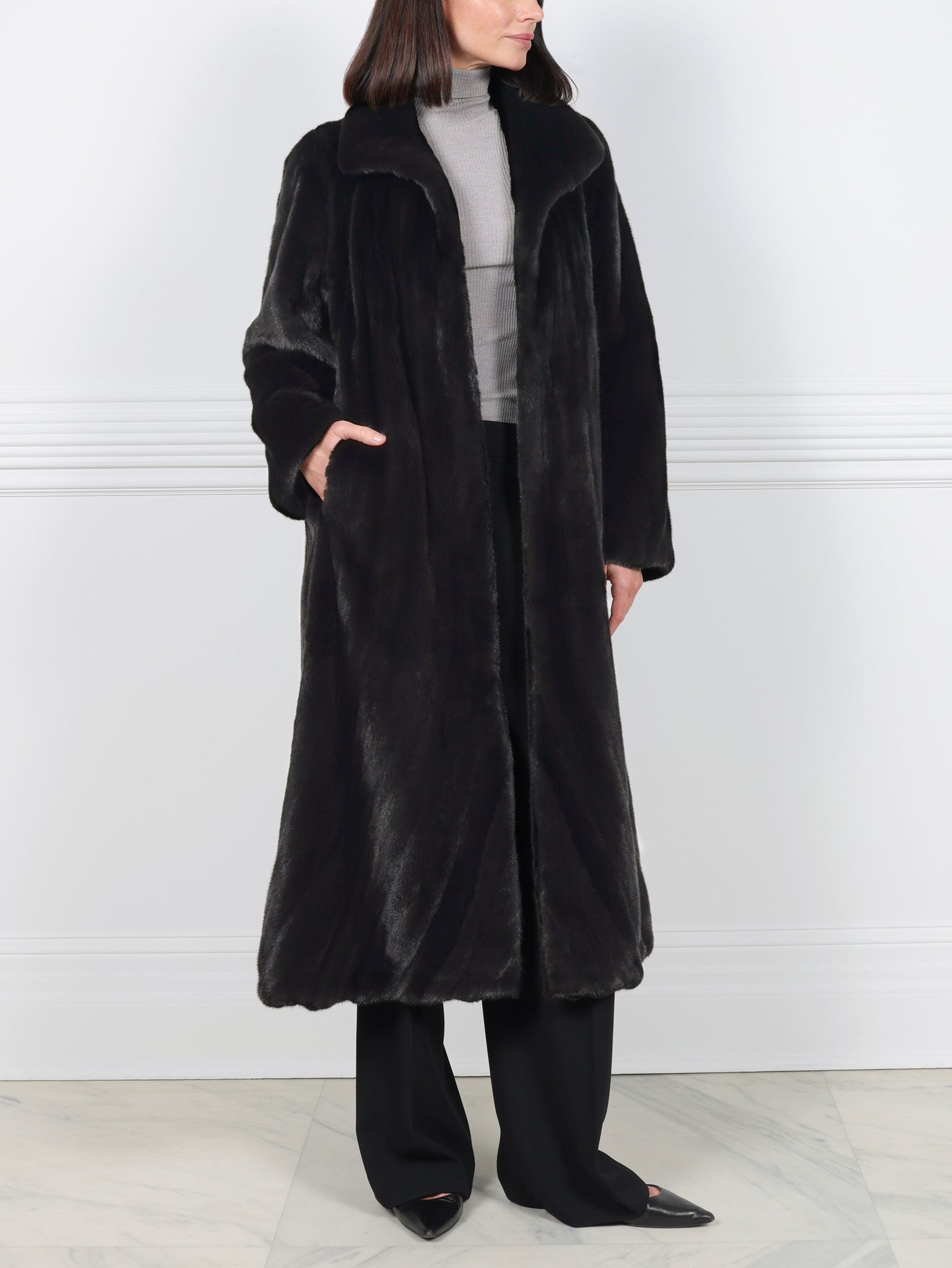 The Swirl Mink Fur Coat