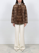 Sheared Mink Hooded Jacket