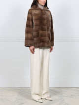Sheared Mink Hooded Jacket