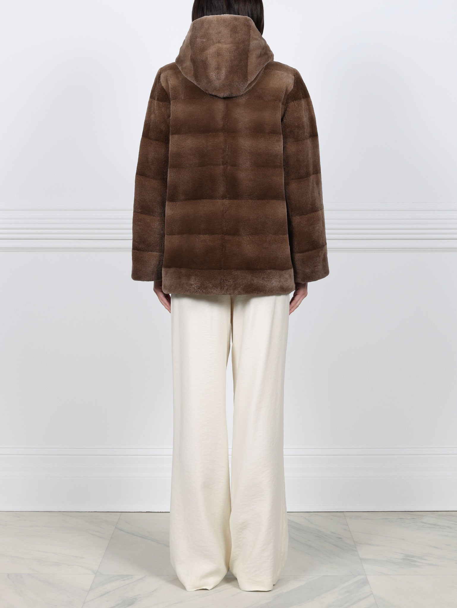 Sheared Mink Hooded Jacket