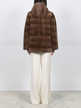 Sheared Mink Hooded Jacket
