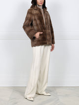 Sheared Mink Hooded Jacket