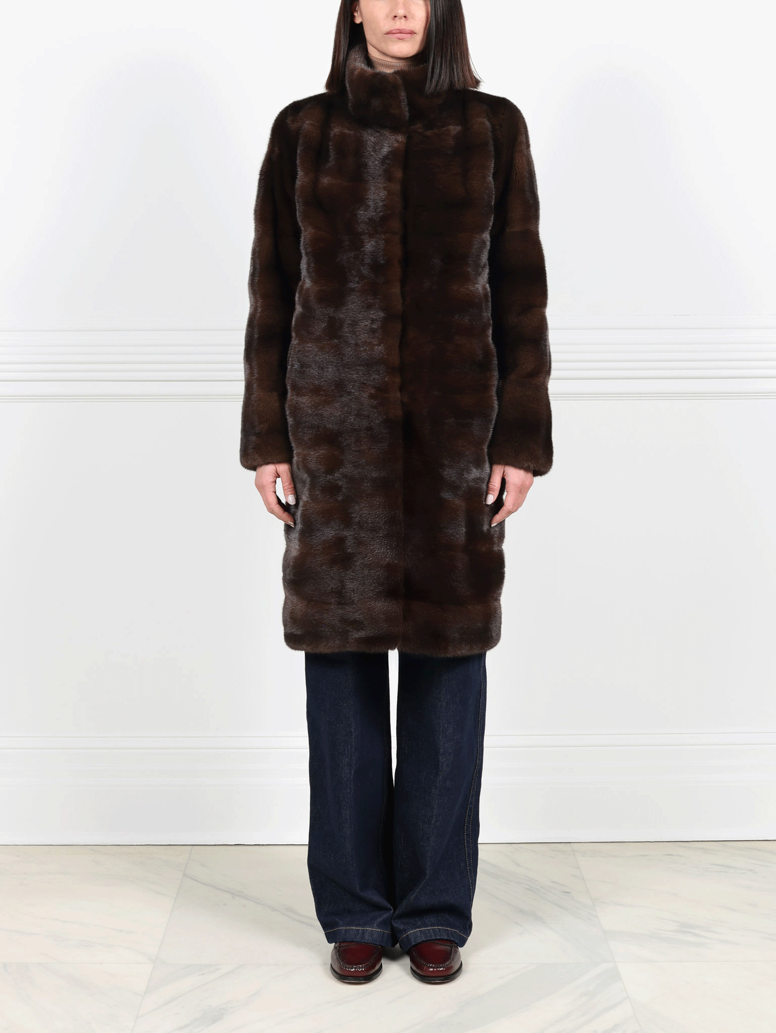 The Whitley Mink Fur Coat By POLOGEORGIS | NYC