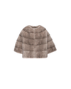 The Ieva Mink Fur Cropped Jacket