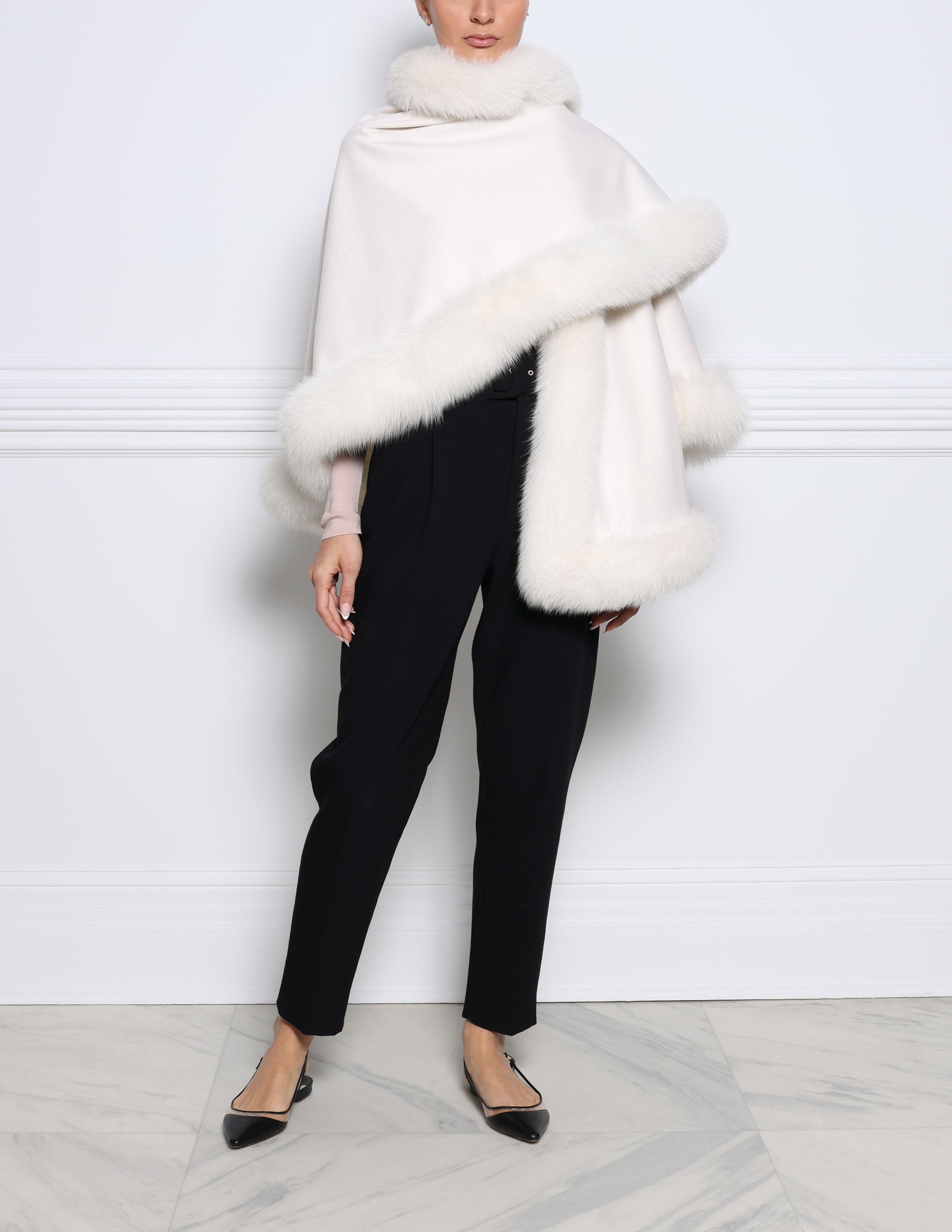 1801FC-CASHMERE-CAPE-FOX-TRIM-FRONT-VIEW-