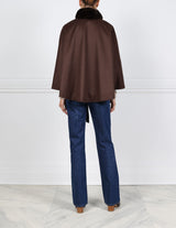 1823-BROWN-CASHMERE-BELTED-CAPE-CHINCHILLA-COLLAR-CASUAL