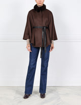 1823-BROWN-CASHMERE-BELTED-CAPE-CHINCHILLA-COLLAR-CASUAL