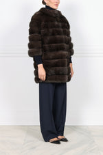 The Blake Horizontal Sable Coat