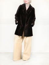 The Corduroy Sheared Mink Coat