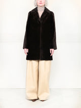 The Corduroy Sheared Mink Coat
