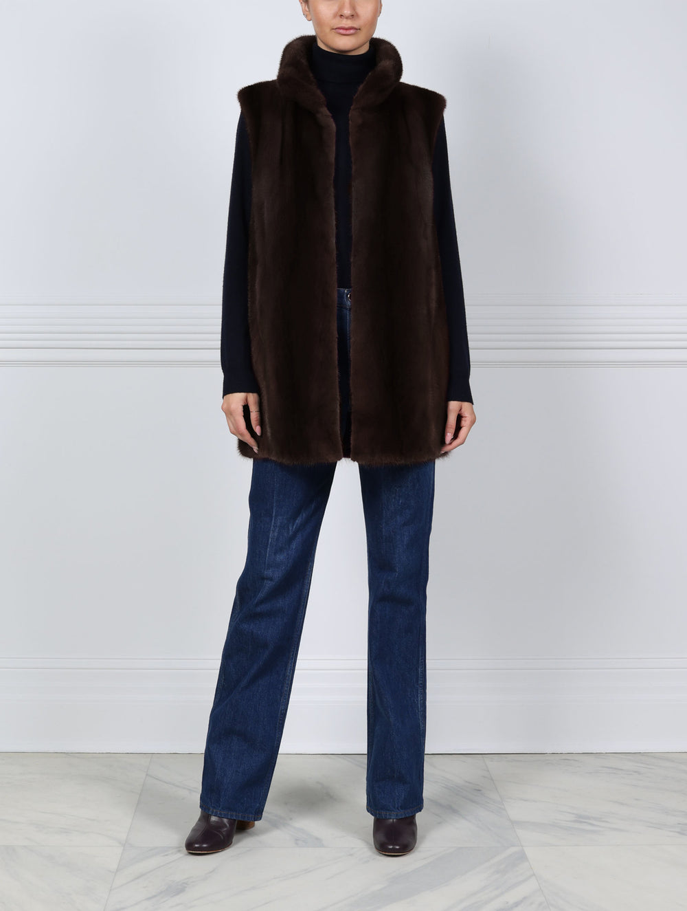 Mahogany Mink Fur Vest