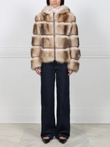 The Hooded Lodge  Fur & Suede Jacket