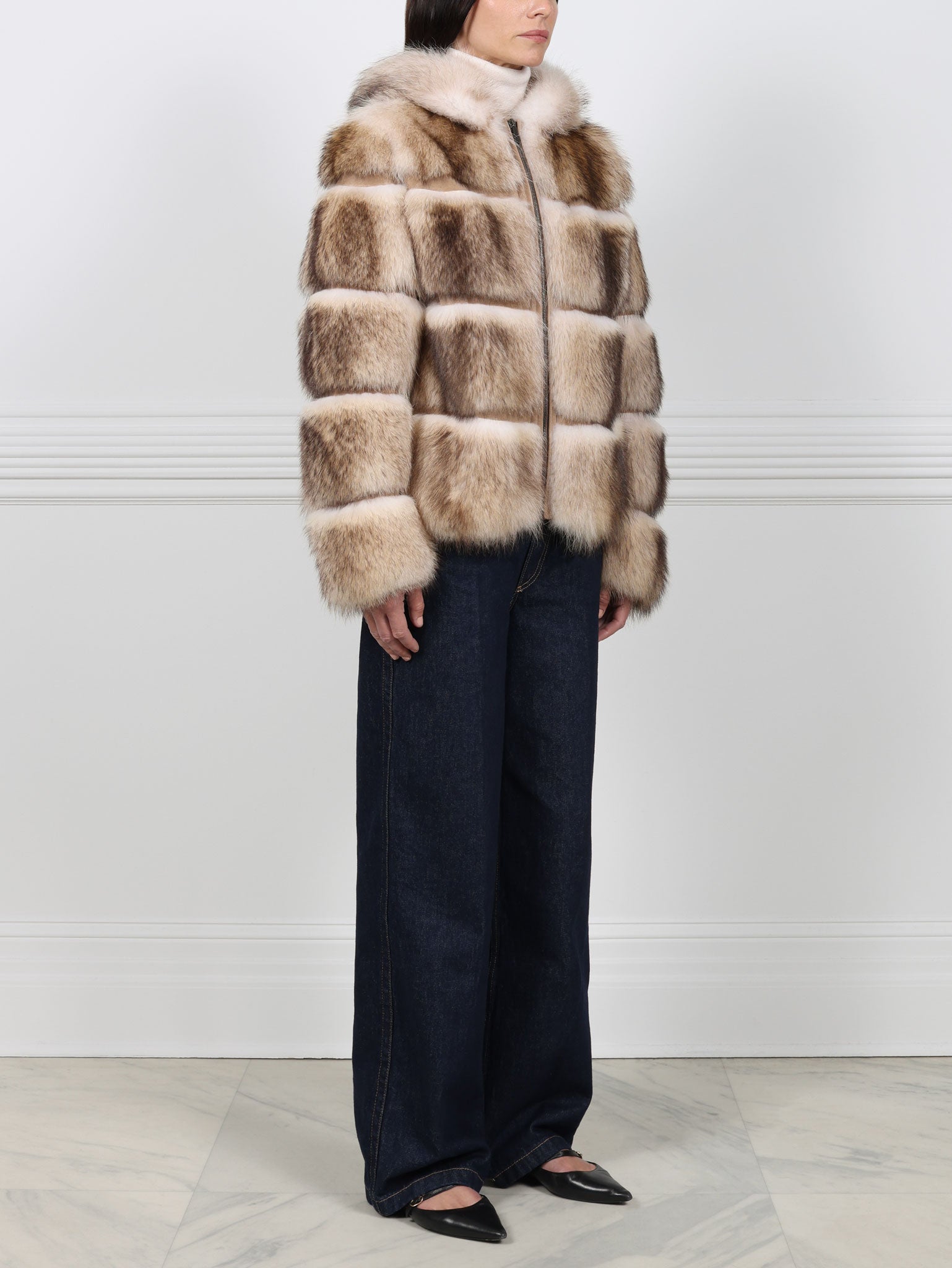 The Hooded Lodge  Fur & Suede Jacket