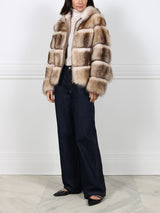 The Hooded Lodge  Fur & Suede Jacket