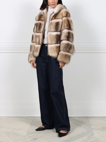 The Hooded Lodge  Fur & Suede Jacket