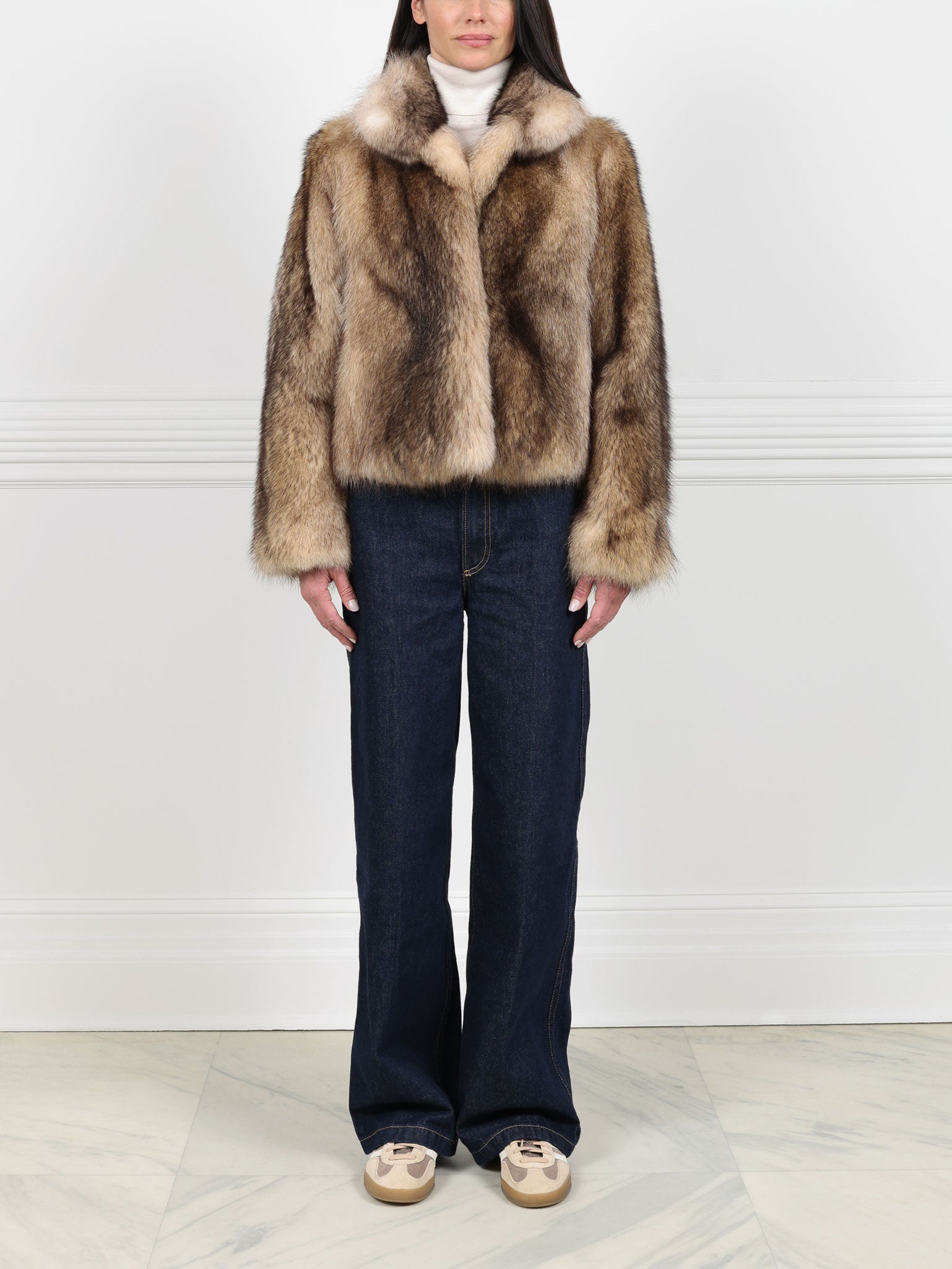 Ivory Raccoon Jacket