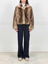 Ivory Raccoon Jacket