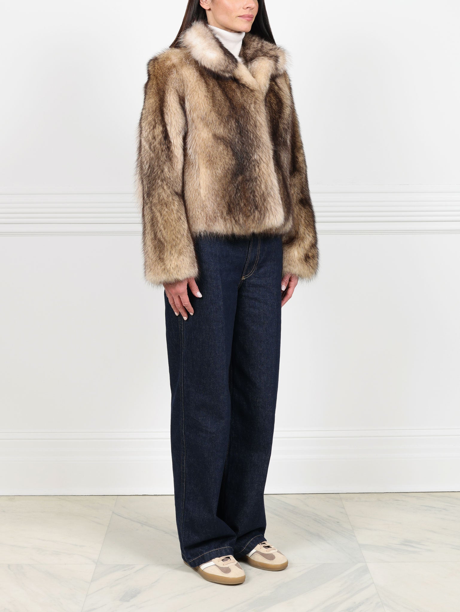 Ivory Raccoon Jacket