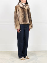 Ivory Raccoon Jacket