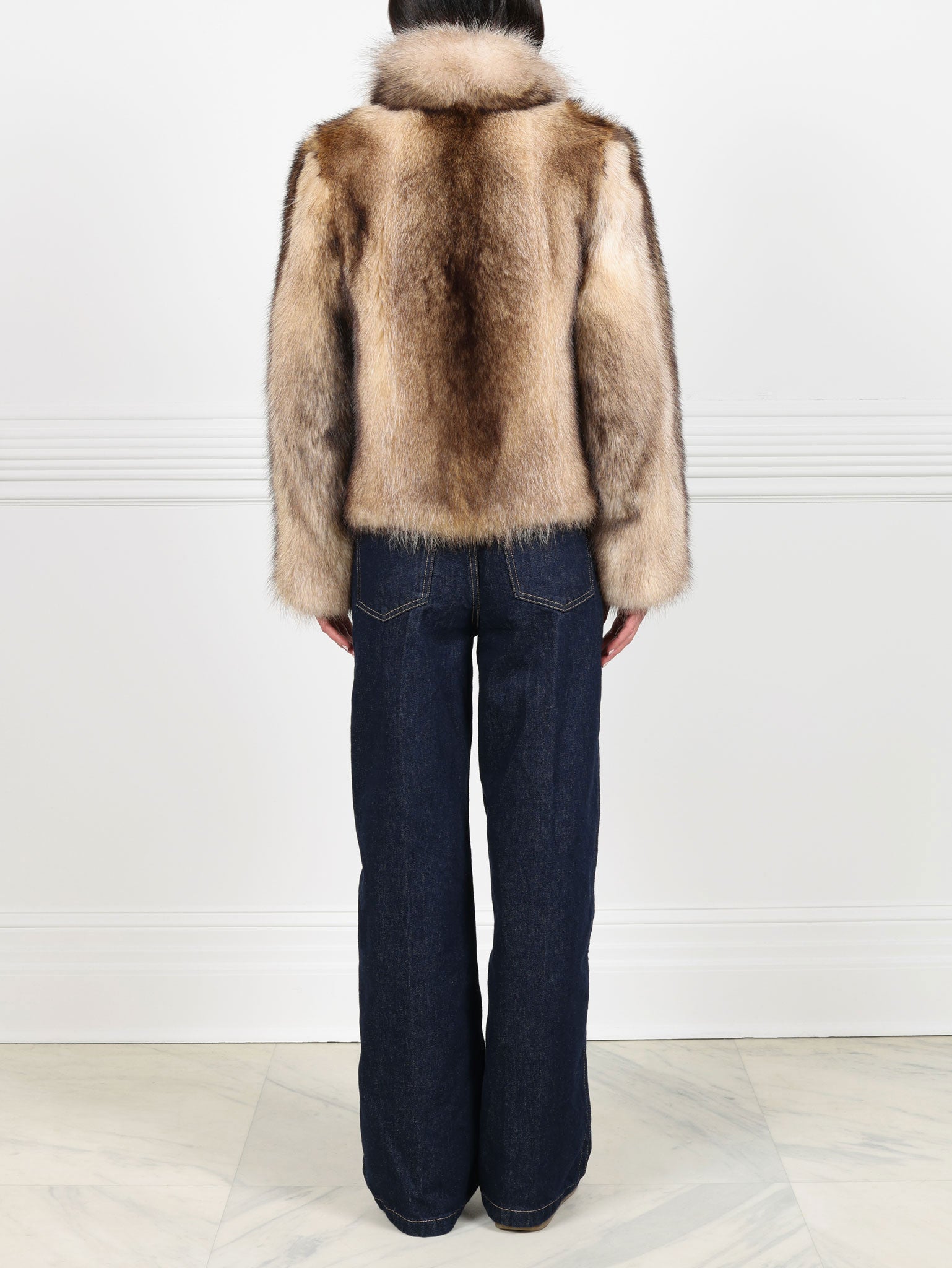 Ivory Raccoon Jacket
