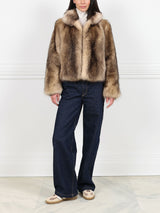 Ivory Raccoon Jacket