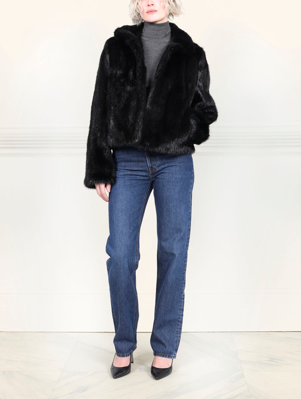 The Estelle Fur Jacket in Nutria