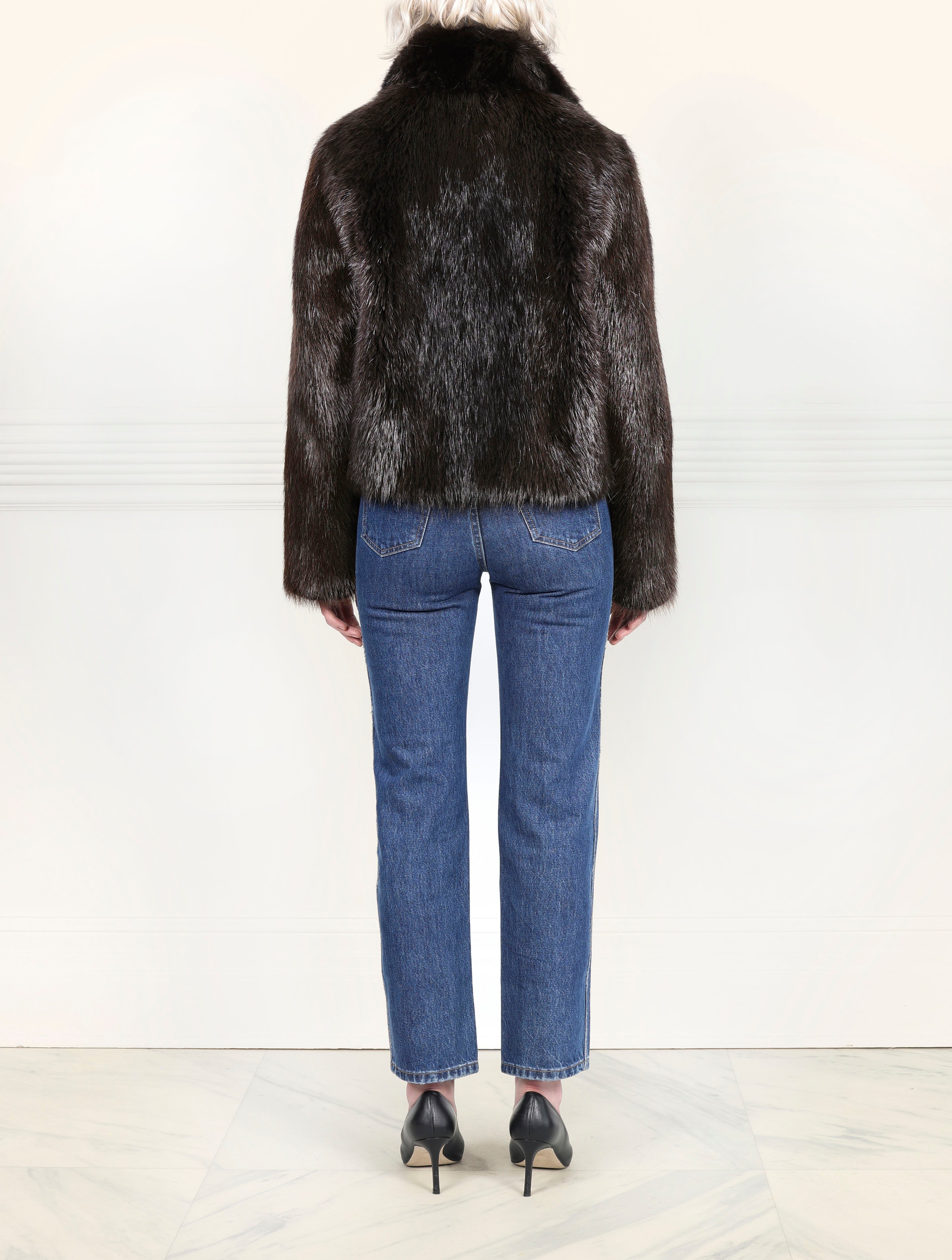 The Estelle Fur Jacket in Beaver