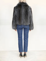 The Althea Fur Jacket in Grey