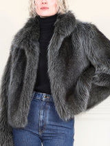 The Althea Fur Jacket in Grey