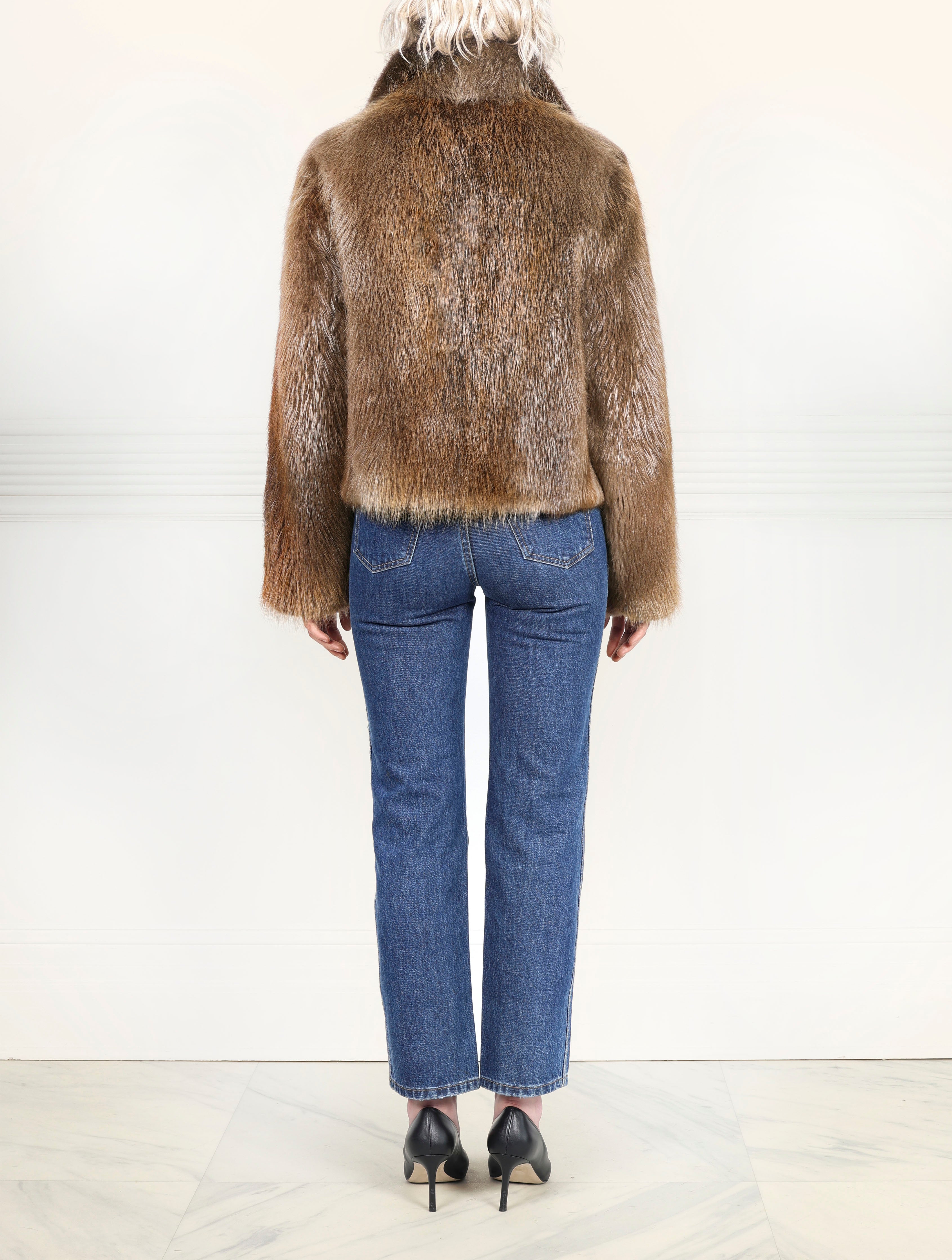 The Estelle Fur Jacket in Beaver