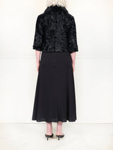 The Theo Crop Lamb and Mink Jacket