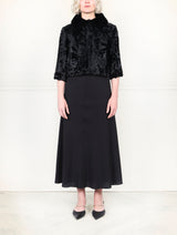The Theo Crop Lamb and Mink Jacket