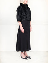 The Theo Crop Lamb and Mink Jacket