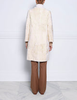 The Linden Swakara Lamb Coat in White