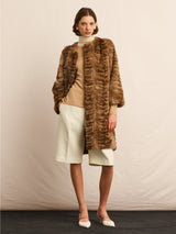 Upcycled Golden Sable Fur Coat