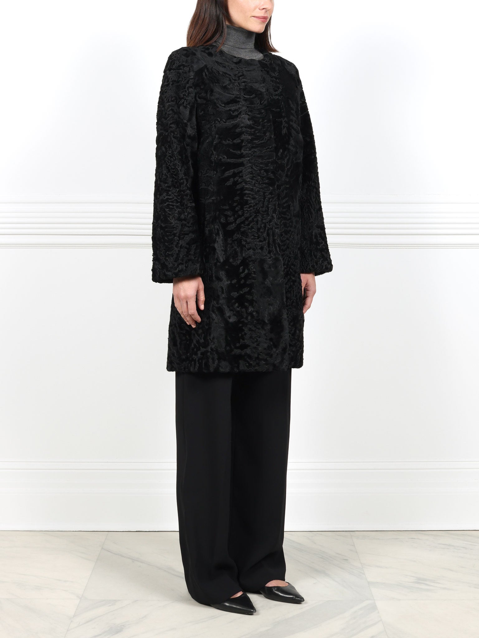 The Linden Swakara Lamb Coat