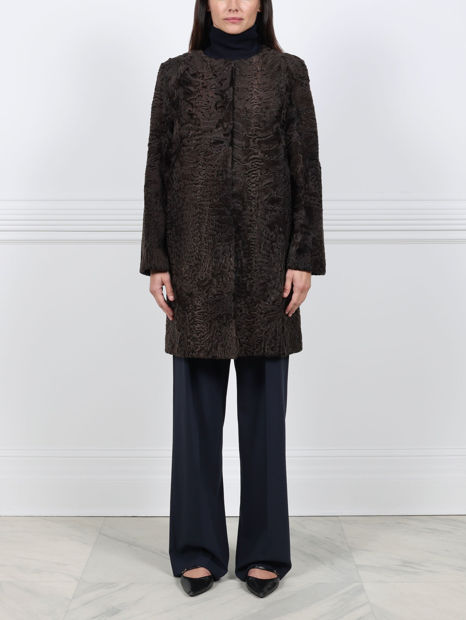 The Linden Swakara Lamb Coat