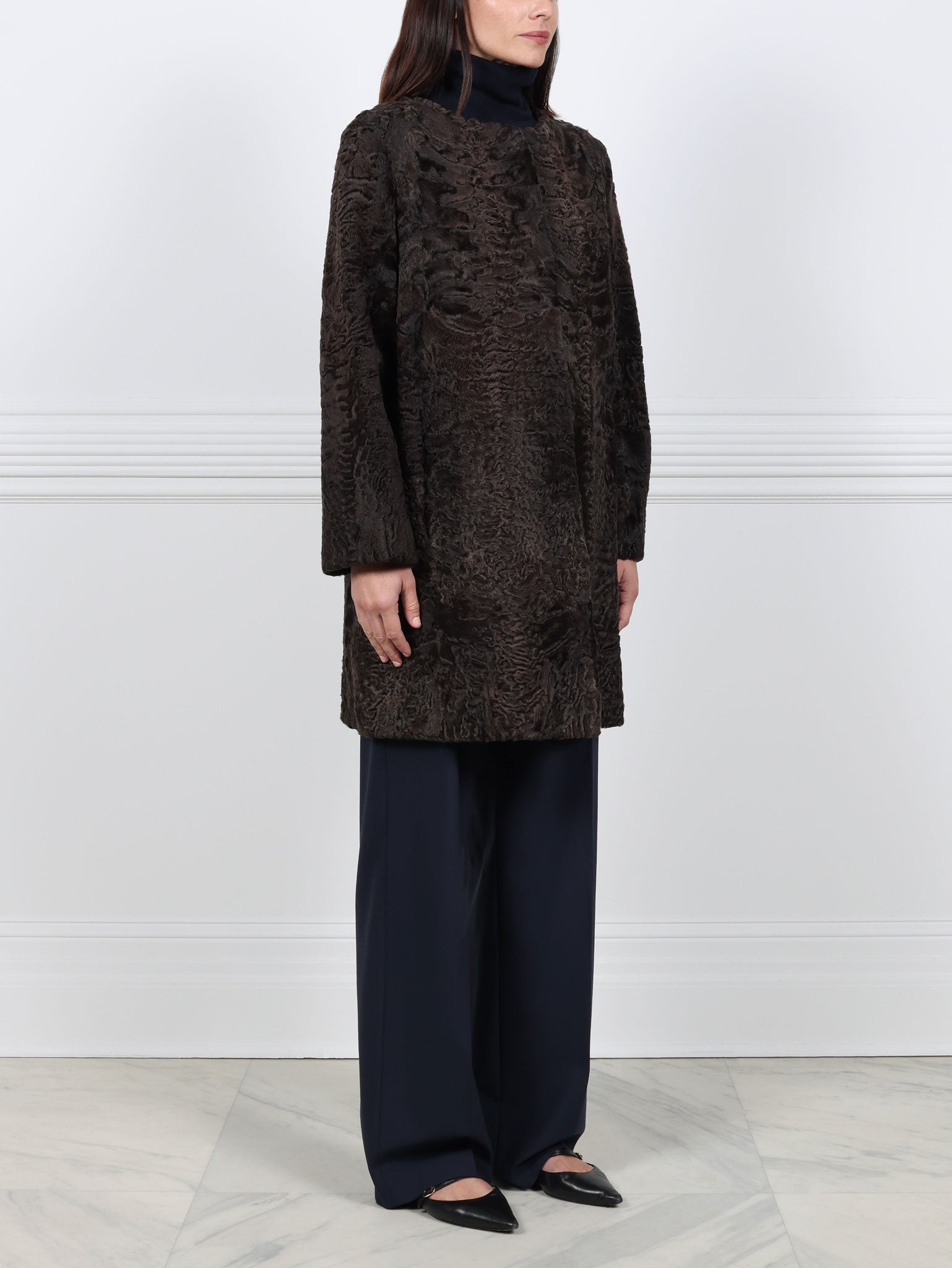 The Linden Swakara Lamb Coat
