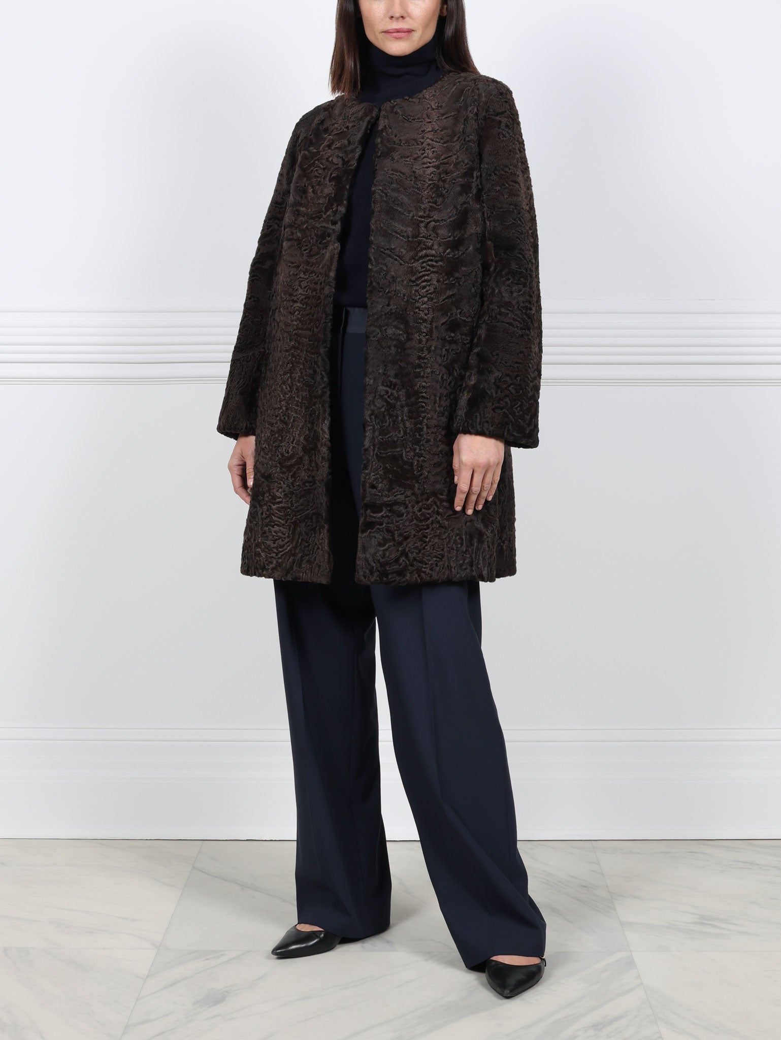 The Linden Swakara Lamb Coat