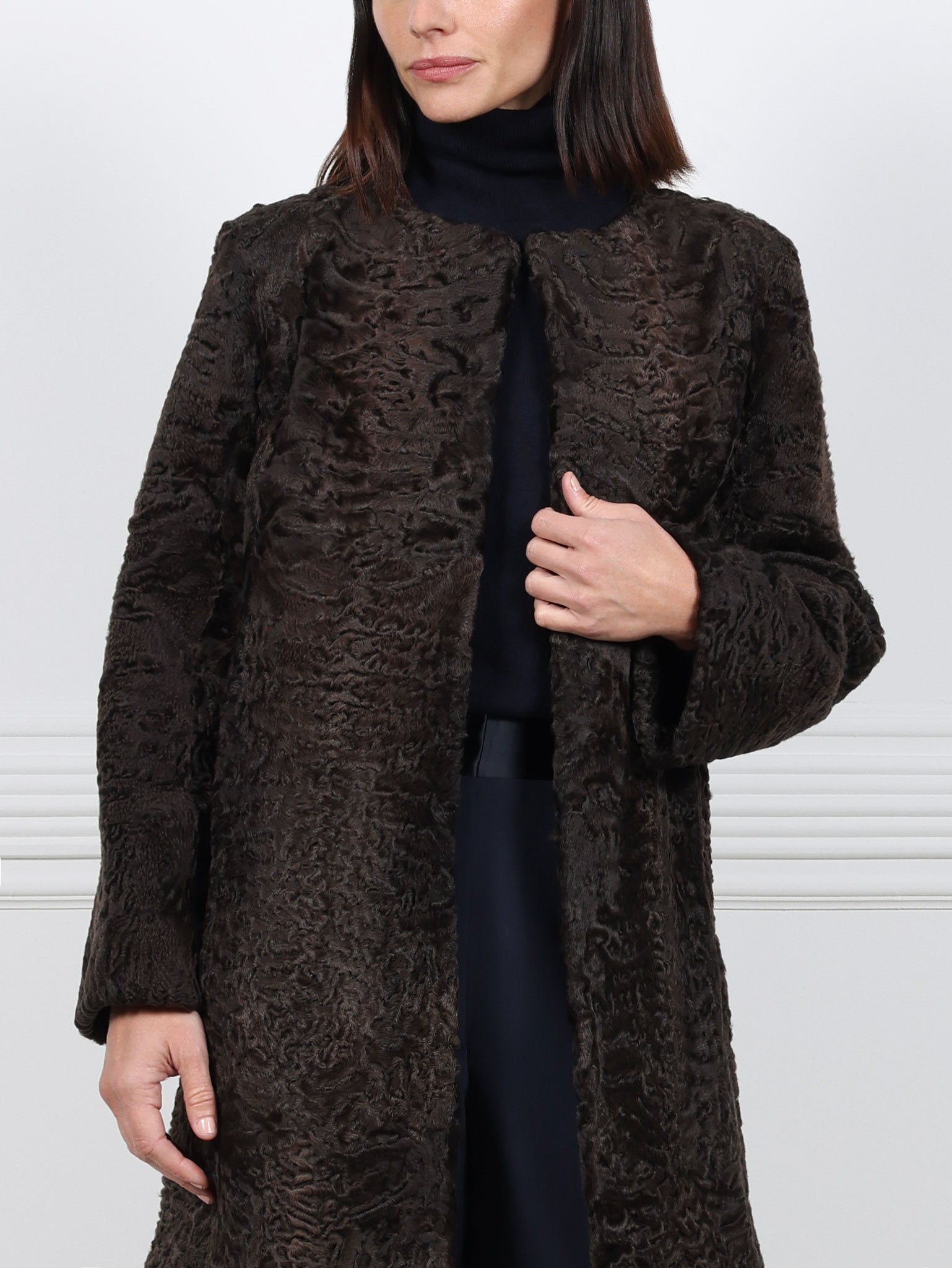 The Linden Swakara Lamb Coat